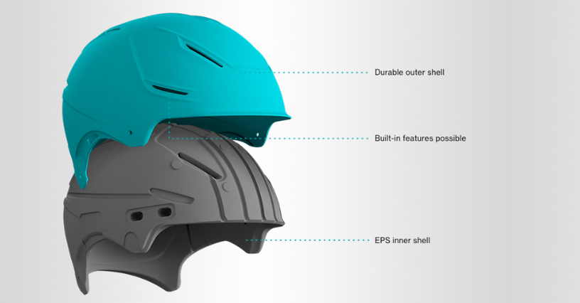 Kask w konstrukcji hardshell