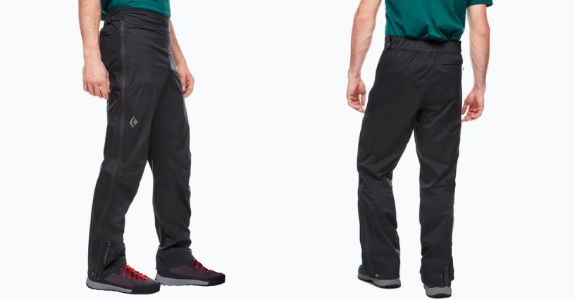 Spodnie przeciwdeszczowe męskie Black Diamond Stormline Stretch Full Zip Rain 