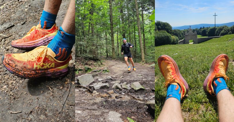 Buty trailowe HOKA Speedgoat 6 podczas biegu w górach