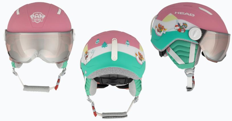 Kask narciarski dziecięcy z szybą HEAD Maja Visor Paw Jr 