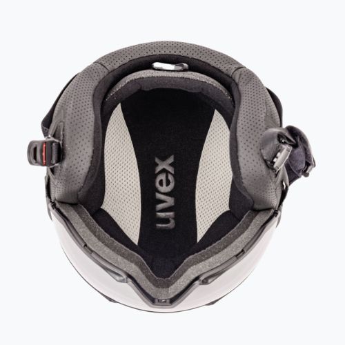 Kask narciarski UVEX Instinct Visor white/black matt/mirror silver/smoke