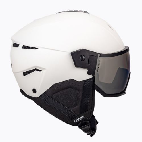 Kask narciarski UVEX Instinct Visor white/black matt/mirror silver/smoke
