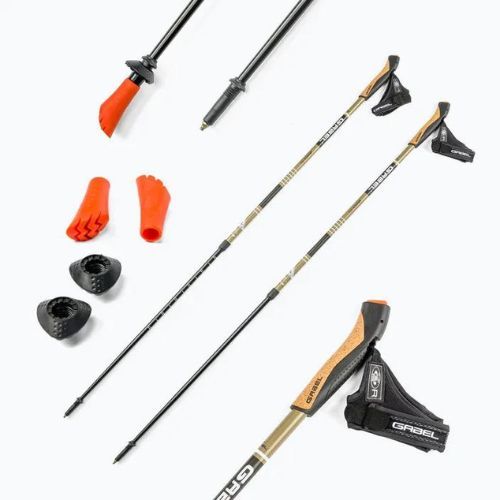 Kije nordic walking GABEL Strech Lite brązowe 7008352621000