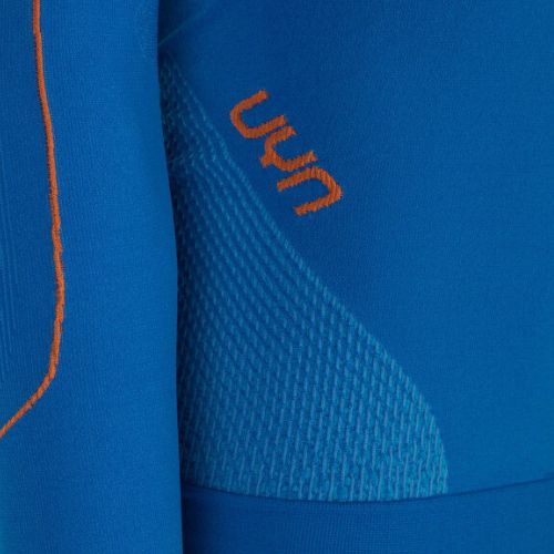 Bluza termoaktywna męska UYN Evolutyon UW Shirt blue/blue/orange shiny