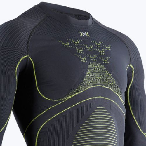 Bluza termoaktywna męska X-Bionic Energy Accumulator 4.0 charcoal/yellow