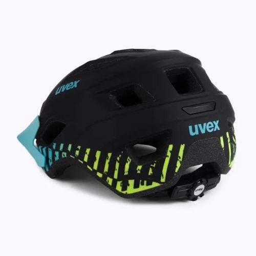 Kask rowerowy UVEX Access black aqua/lime mat
