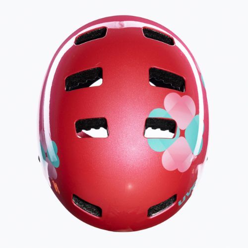 Kask dziecięcy UVEX Kid 3 pink flower