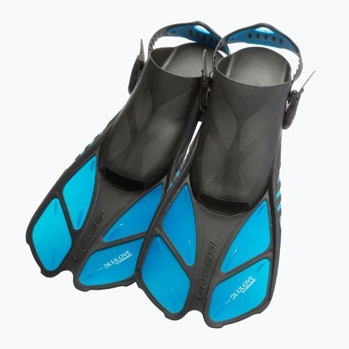 Zestaw do snorkelingu Cressi Duke Bonete Net Bag translucent aquamarine