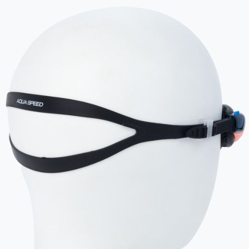 Okulary do pływania dziecięce AQUA-SPEED Maori czarne/pomarańczowe