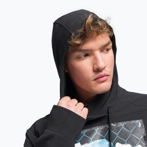 Bluza softshell męska The North Face Printed Tekno Hoodie black/white