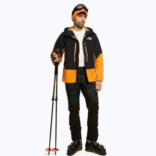 Kurtka skiturowa męska The North Face Dawn Turn 2.5 Cordura Shell black/cone orange