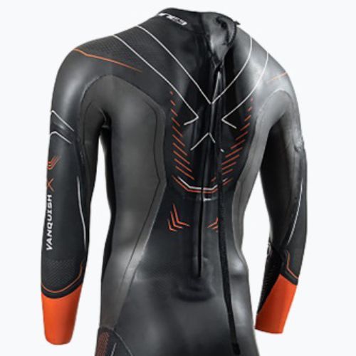 Pianka triathlonowa męska ZONE3 Vanquish-X 5 mm black/orange