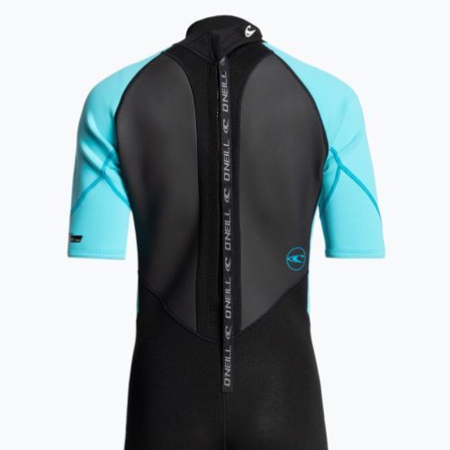Pianka do pływania damska O'Neill Reactor-2 2 mm Back Zip Spring black/light aqua
