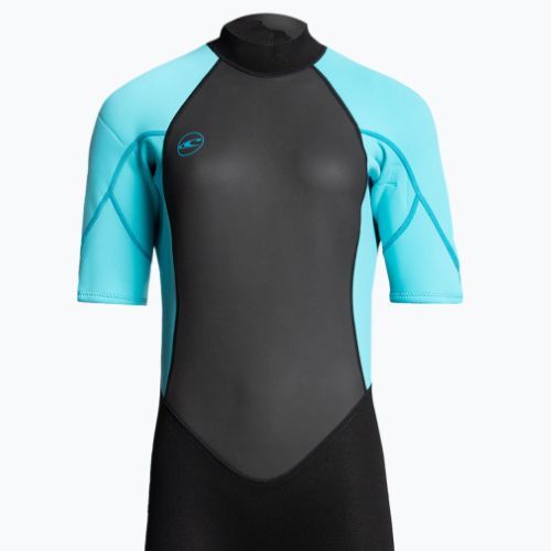 Pianka do pływania damska O'Neill Reactor-2 2 mm Back Zip Spring black/light aqua