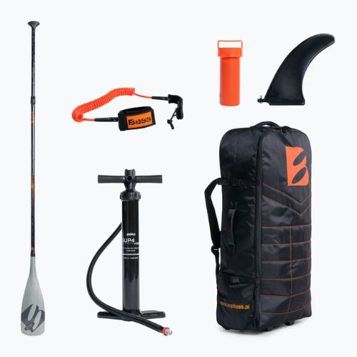 Zestaw deska SUP pompowana Bass Race Pro 12'6'' szara