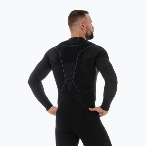 Bluza termoaktywna męska Brubeck Thermo czarny/niebieski
