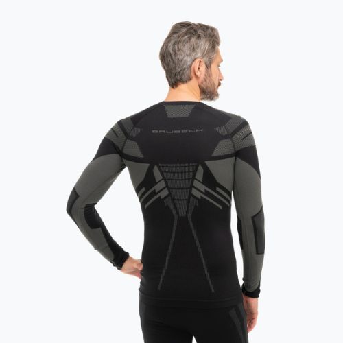 Bluza termoaktywna męska Brubeck Dry czarny/grafitowy