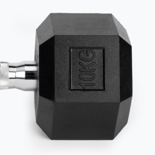 Hantel ogumowany XTREXO Hex 10 kg