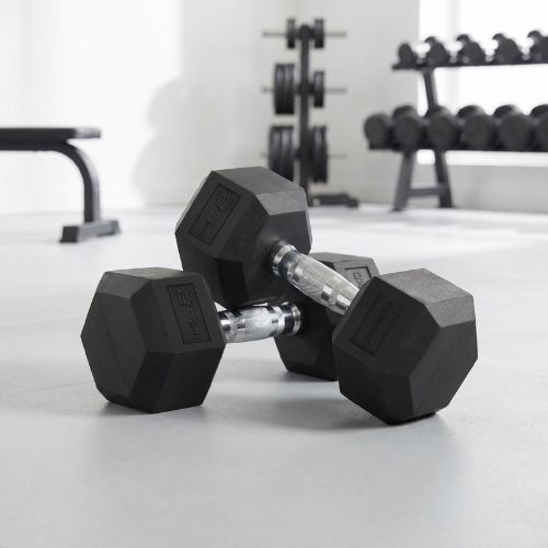 Hantel ogumowany XTREXO Hex 25 kg