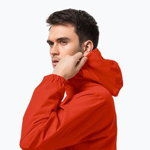Kurtka przeciwdeszczowa męska Jack Wolfskin Stormy Point 2L strong red