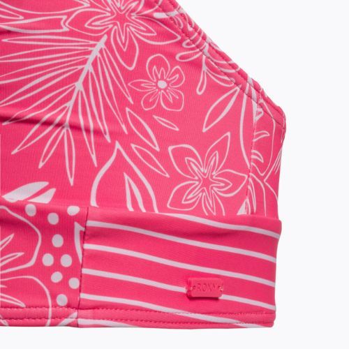 Strój kąpielowy dwuczęściowy dziecięcy ROXY Vacay For Life Crop Top Set sunkissed coral tropical tide