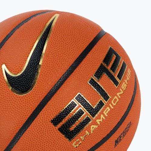 Piłka do koszykówki Nike Elite Championship 8P 2.0 Deflated amber/black/metallic gold rozmiar 6