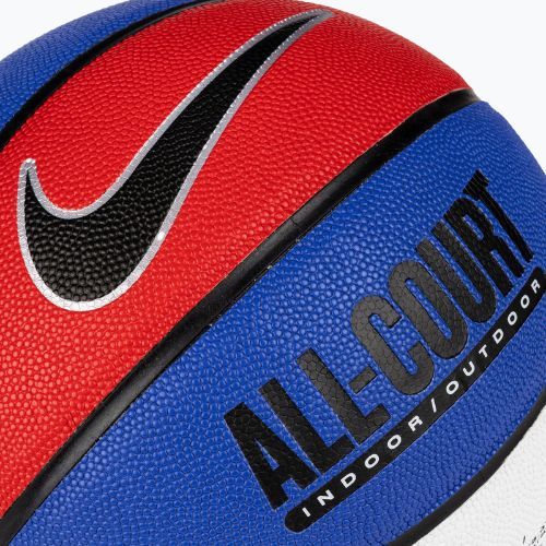 Piłka do koszykówki Nike Everyday All Court 8P Deflated game royal/black/metallic silver rozmiar 7