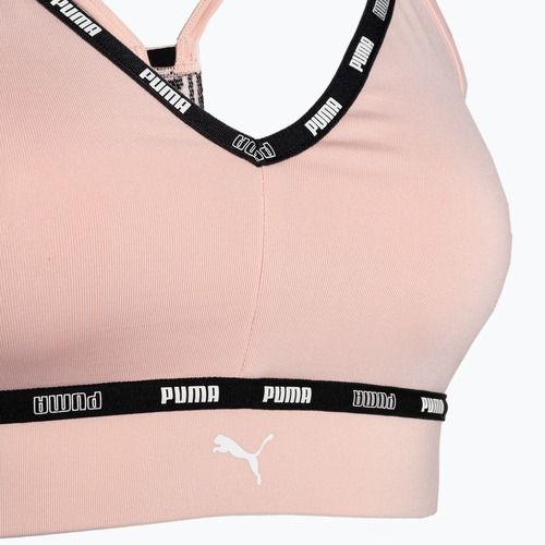 Biustonosz treningowy PUMA Low Impact Strong Strappy rose dust