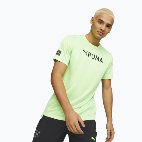 Koszulka męska PUMA Fit Logo Cf Graphic fizzy lime