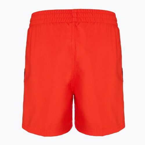Szorty kąpielowe dziecięce Nike Logo Tape 4'' Volley picante red
