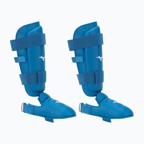 Ochraniacze piszczeli i stóp Mizuno Instep niebieskie 23EHA10027_M