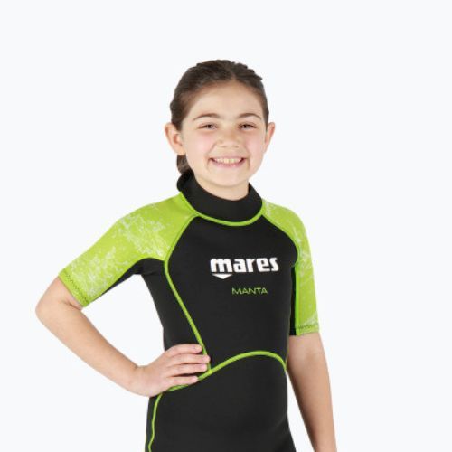 Pianka do pływania dziecięca Mares Shorty Manta 2 mm black/lime