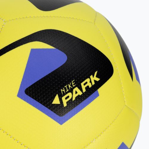 Piłka do piłki nożnej Nike Park Team 2.0 yellow strike/sapphire/black rozmiar 5