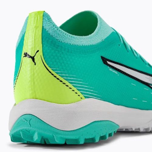 Buty piłkarskie męskie PUMA Ultra Match TT electric peppermint/puma white/fast yellow