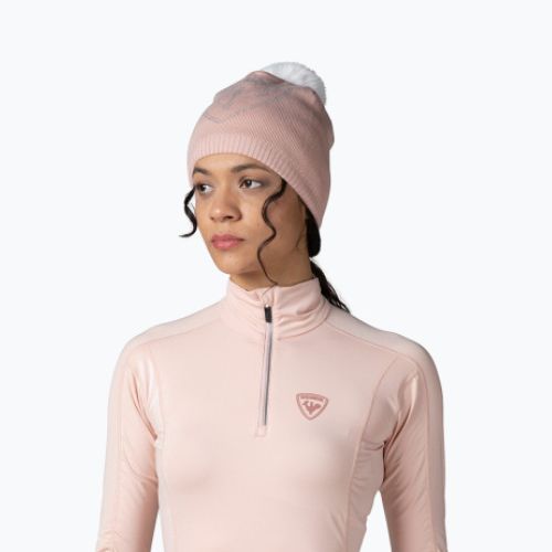 Bluza termoaktywna damska Rossignol Classique 1/2 Zip powder pink