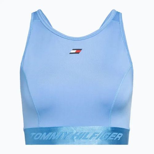 Biustonosz treningowy Tommy Hilfiger Essentials Mid Int Racer Back blue
