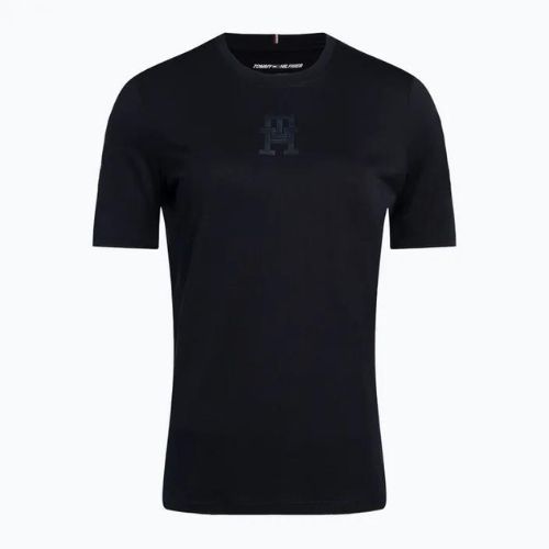 Koszulka damska Tommy Hilfiger Regular Th Monogram blue
