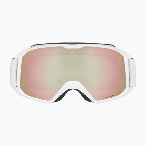 Gogle narciarskie UVEX Xcitd CV white matt/mirror rose/colorvision green