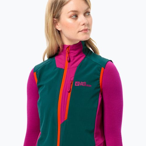 Bezrękawnik turystyczny damski Jack Wolfskin Alpspitze sea green