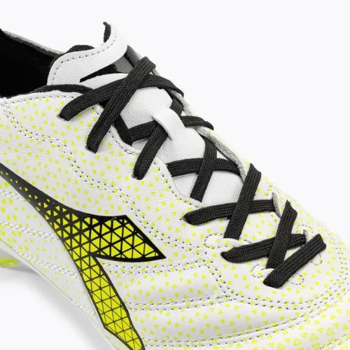 Buty piłkarskie męskie Diadora Brasil Elite GR LT LP12 white/black/fluo yellow