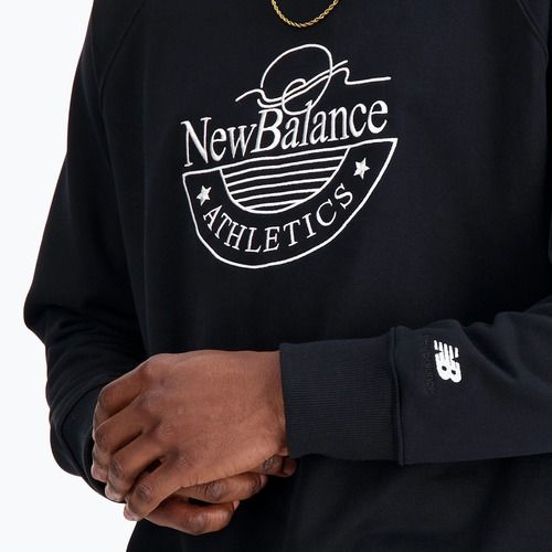 Bluza męska New Balance Athletics Graphic Crew black