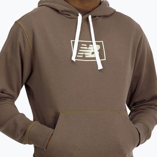 Bluza męska New Balance Essentials Hoodie darkmush