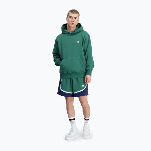 Bluza męska New Balance Hoops Fleece Hoodie team forest green