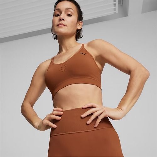 Biustonosz treningowy PUMA Move Shapeluxe Seamless teak