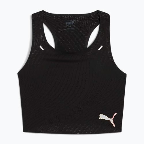 Top treningowy PUMA Run Ultraspun Crop puma black/ fireglow