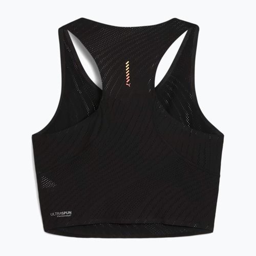 Top treningowy PUMA Run Ultraspun Crop puma black/ fireglow