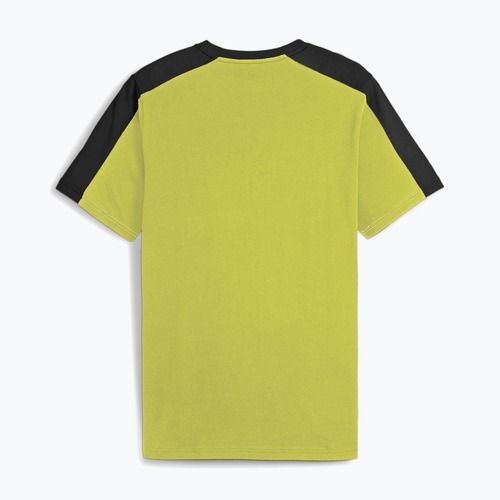 Koszulka męska PUMA ESS+ Block Tee puma black/lime sheen