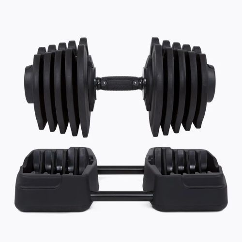 Hantel/sztanga 2w1 XTREXO TRX-ABD40 1-40 kg czarna/pomarańczowa