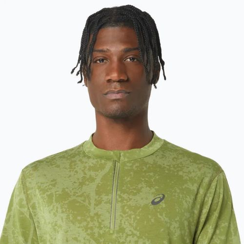 Koszulka do biegania męska ASICS Metarun Pattern 1/2 ZIP cactus