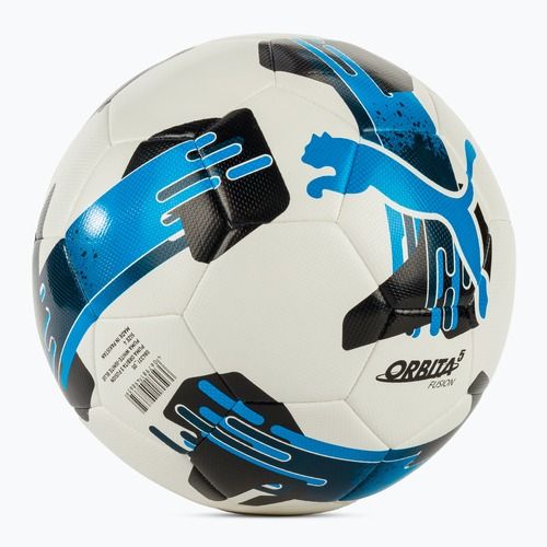 Piłka do piłki nożnej PUMA Orbita 5 Fusion puma white/ignite blue rozmiar 4